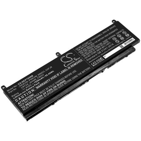 Replacement for Dell Precision 7550 Battery